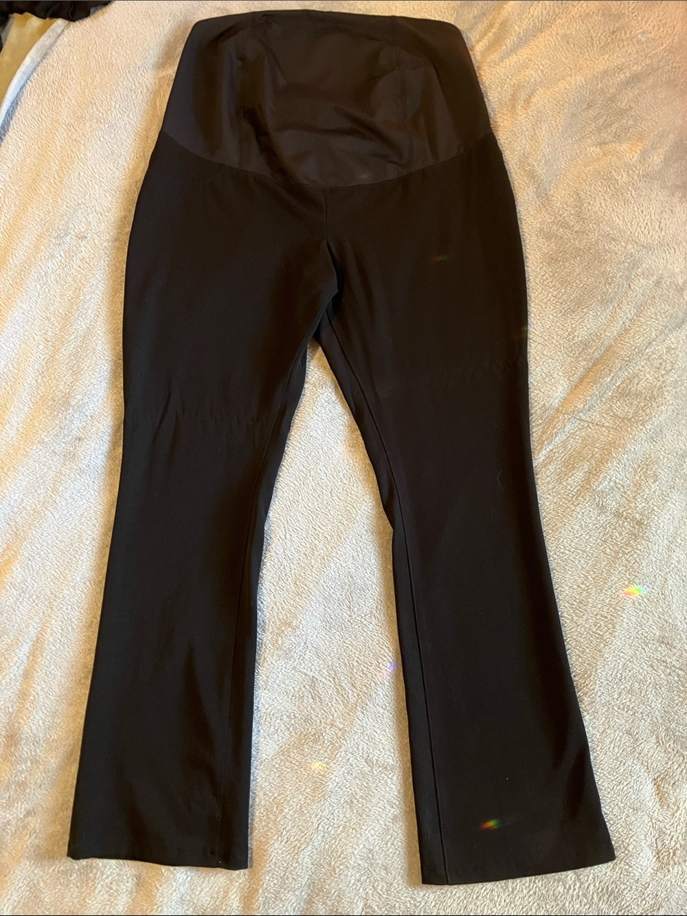 Isabel Maternity by Ingrid & Isabel Black Bootcut Maternity Pants - Size 14